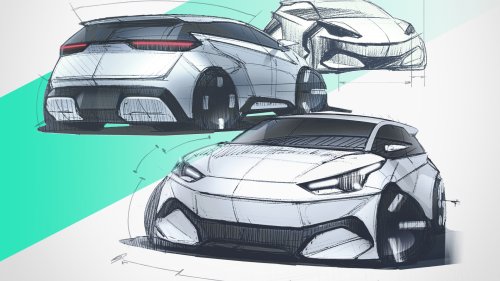 Design sketches of the second-gen BYD Seagull were revealed in China