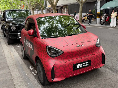 Smart #2 with camouflage spotted on China streets
