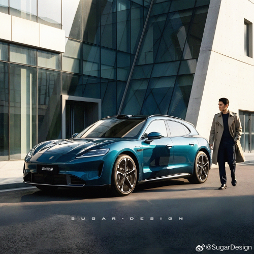 Huawei, Porsche-inspired Saic Z7 from Huawei’s HIMA releases new teasers