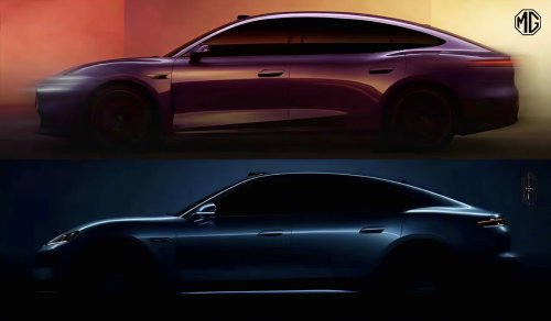 MG teases pure electric sedan, possible MG7 derivative