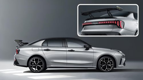Lynk Co, Lynk & Co 03 with 268 hp gets a large carbon fiber adjustable spoiler in China
