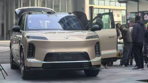 NIO, SUV, Nio ES9, China’s largest electric SUV, spotted on streets ahead of launch