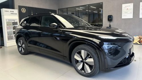 Volkswagen ID. Unyx 08 with Xpeng tech rolled off the production line in China