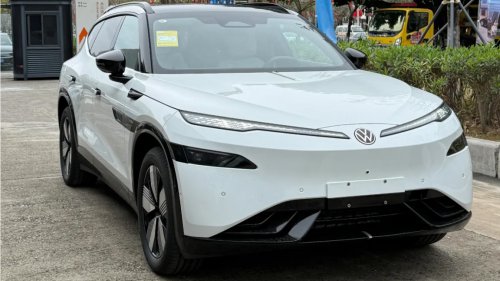 Volkswagen ID. Unyx 08 with Xpeng tech rolled off the production line in China