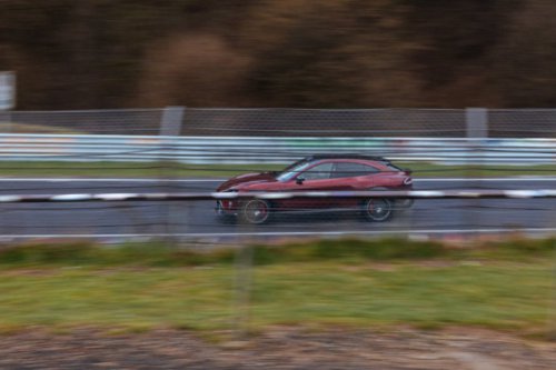 Xiaomi YU7 GT appears at Nürburgring undisguised with red paint, GT decals, aggressive aero