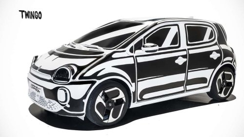 ¿Ilusión óptica? No, ¡este Renault Twingo es real!