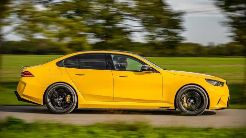 New BMW M5 Spotted Hiding Radical Facelift During Track Test