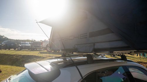 You Don't Need a Porsche Taycan Roof Tent. But You'll Want One