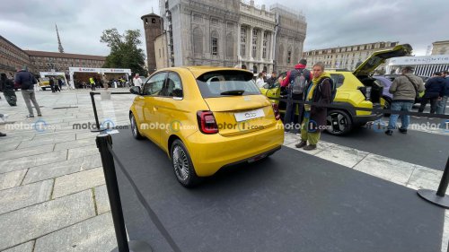 El nuevo Fiat 500 Hybrid se deja ver en el Salón de Turín 2025