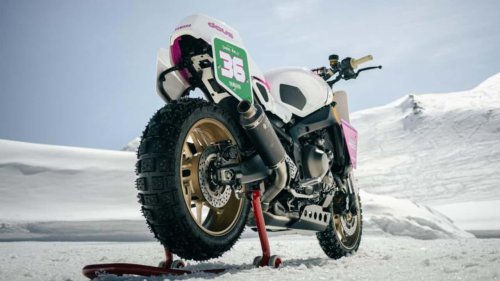 ¿Una Yamaha XSR900 como moto de carreras sobre hielo? Aquí está