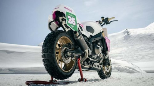 ¿Una Yamaha XSR900 como moto de carreras sobre hielo? Aquí está