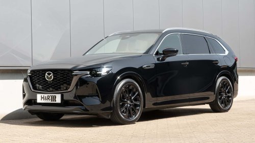 Edel und stark: Der Mazda CX-80 mit H&R-Tieferlegungsfedern