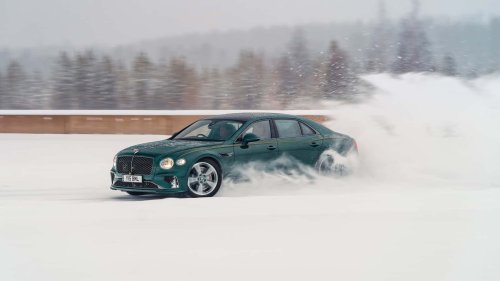 Bentley, Increíble: este Bentley ha alcanzado los 193 km/h sobre hielo