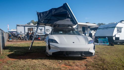 You Don't Need a Porsche Taycan Roof Tent. But You'll Want One