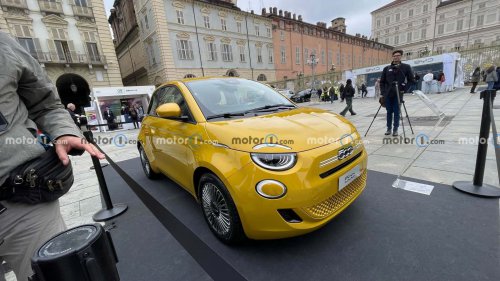 El nuevo Fiat 500 Hybrid se deja ver en el Salón de Turín 2025