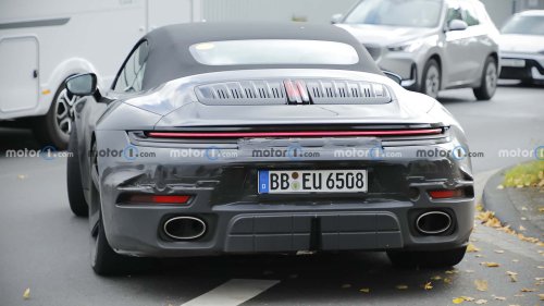 Porsche 911 Turbo Touring Cabrio (2026) als Erlkönig erwischt