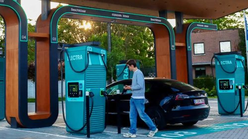 Pengisi Daya Mobil Listrik Terbaru di Eropa Terlihat Canggih