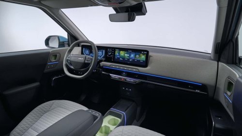 Kia EV2: Der Innenraum des kleinen Elektroautos im Detail