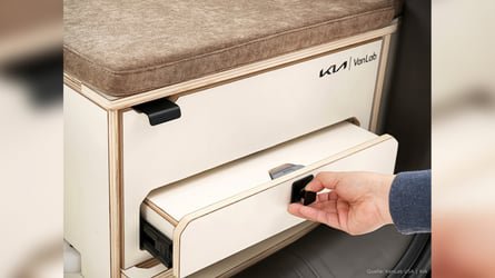 Esta Kia se transforma en 5 minutos en una camper completa