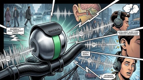 Skoda, Simply Clever: Skoda-Fahrradklingel trickst ANC-Kopfhörer aus
