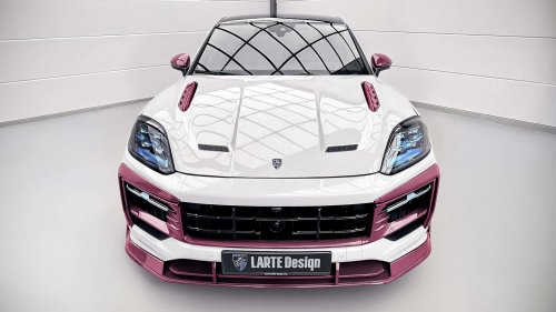 Larte, Porsche, Porsche Cayenne, Larte präsentiert Porsche Cayenne mit pinkem Carbon-Karosseriekit