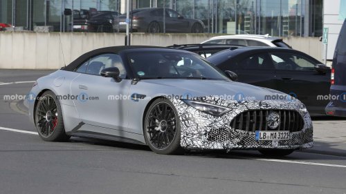 Mercedes, Mercedes-AMG SL Facelift (2026) als Erlkönig erwischt