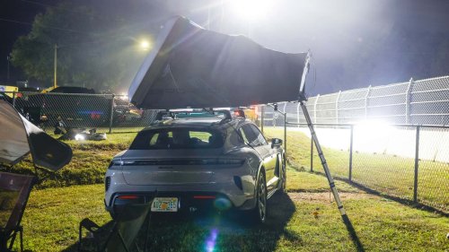 Porsche, You Don't Need a Porsche Taycan Roof Tent. But You'll Want One