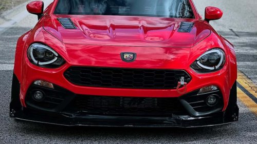 Fiat | Dieser brachiale Fiat 124 Spider hat einen japanischen Hochdrehzahl-Motor