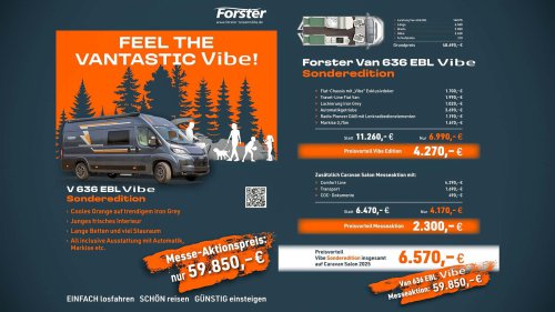 Forster Van 636 EBL Vibe (2025), una camper con sorpresa