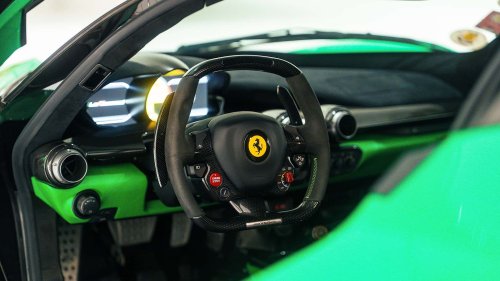 Ferrari, El único Ferrari verde, que perteneció a Jamiroquai, vuelve a estar a la venta