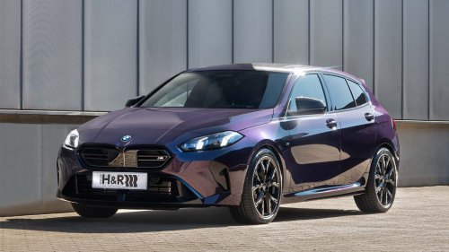 BMW, Klassen-Einstieg: BMW M135 xDrive mit H&R-Tieferlegungsfedern