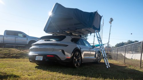 Porsche, Porsche Taycan, You Don't Need a Porsche Taycan Roof Tent. But You'll Want One