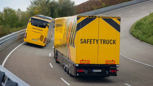 Mercedes Safety Truck: eActros 600 setzt neue Maßstäbe