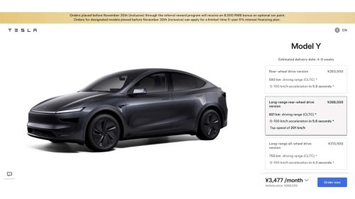 Tesla présente une Model Y avec une autonomie de 821 km (en Chine)
