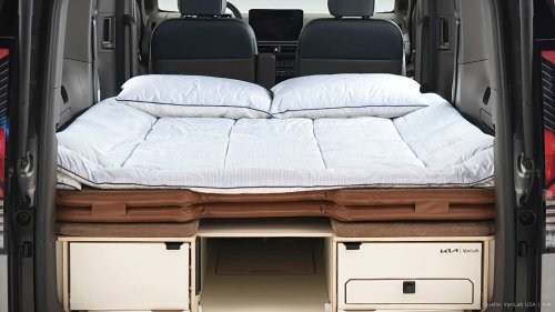 So wird der Kia PV5 in 5 Minuten zum vollwertigen Mini-Camper