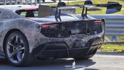 Ferrari | Hardcore Ferrari Spied Looking Like A Race Car For The Road
