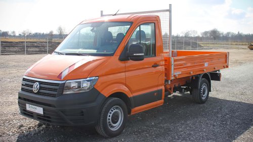 VW Crafter: Neue Lösungen als Kipper und Koffer erhältlich