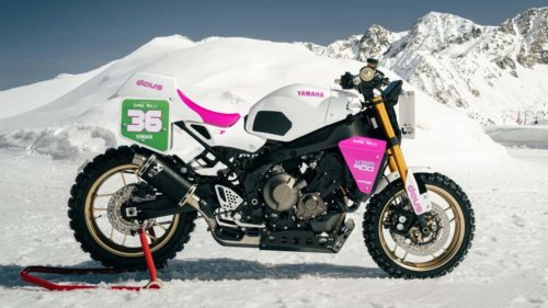 ¿Una Yamaha XSR900 como moto de carreras sobre hielo? Aquí está