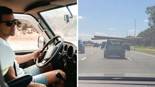 'At Least He Used His Turn Signal': Man Spots Kia Soul Driving on Florida Highway. Then He Sees What's On the Roof