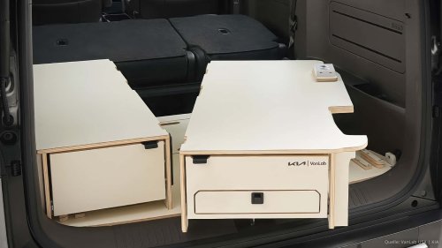 So wird der Kia PV5 in 5 Minuten zum vollwertigen Mini-Camper