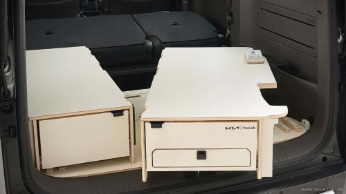 So wird der Kia PV5 in 5 Minuten zum vollwertigen Mini-Camper