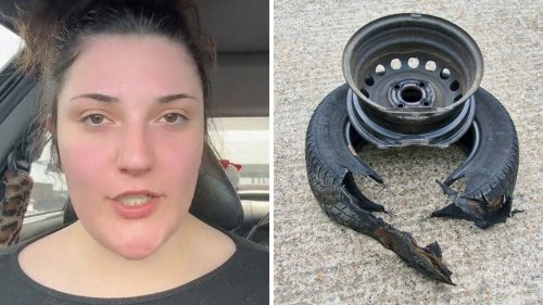 'How Does That Even Happen?': Woman Picks Up Grocery Delivery. Then Her Acura's Tire Explodes