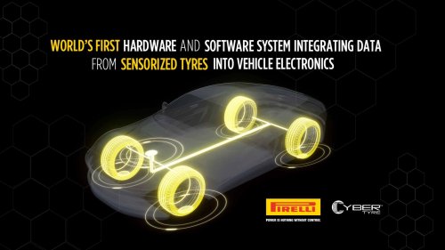 Pirelli Cyber Tyre, le pneu primé qui communique avec les voitures