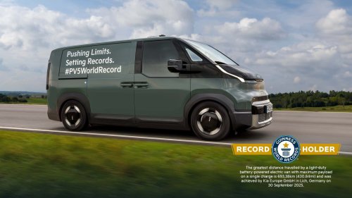Record mondial d'autonomie pour une fourgonnette électrique