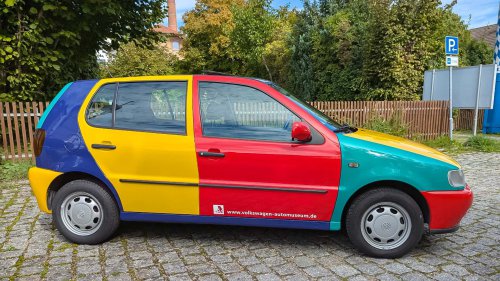 VW Polo Harlekin (1995) im Fahrbericht: Bunte Republik Deutschland