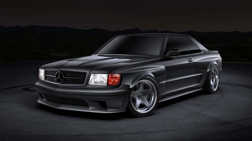 Cette Mercedes classique bénéficie d'une carrosserie large et un moteur V12