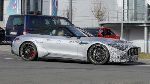 Mercedes-AMG SL Facelift (2026) als Erlkönig erwischt