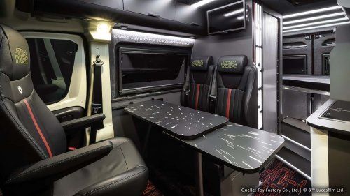 Camping-car Star Wars : L'Étoile de la Mort de Dark Vador sur roues