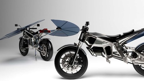 Konsep Sepeda Motor Tenaga Surya Ini Sangat Liar
