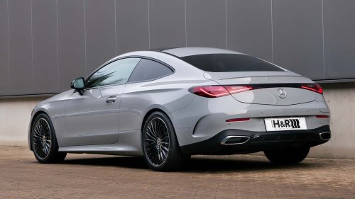 Mercedes, Der Mercedes CLE 300 e Plug-in-Hybrid mit H&R-Tieferlegungsfedern